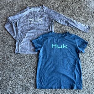 Huk Kids Gray and Blue Shirts